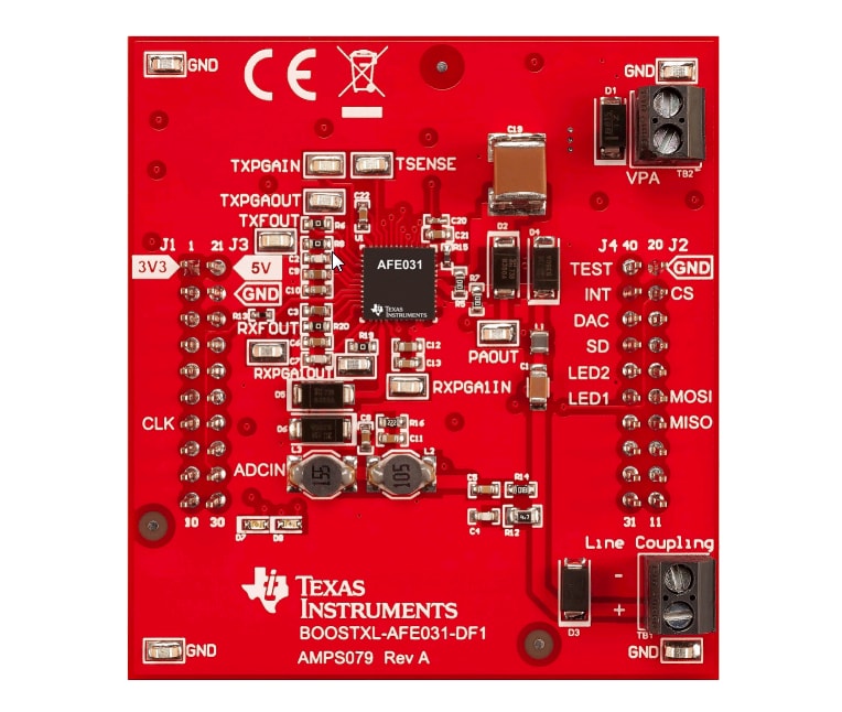 Schaltungsanordnung - Texas Instruments BOOSTXL-AFE031-DF1 SunSpec-kompatibles BoosterPack™