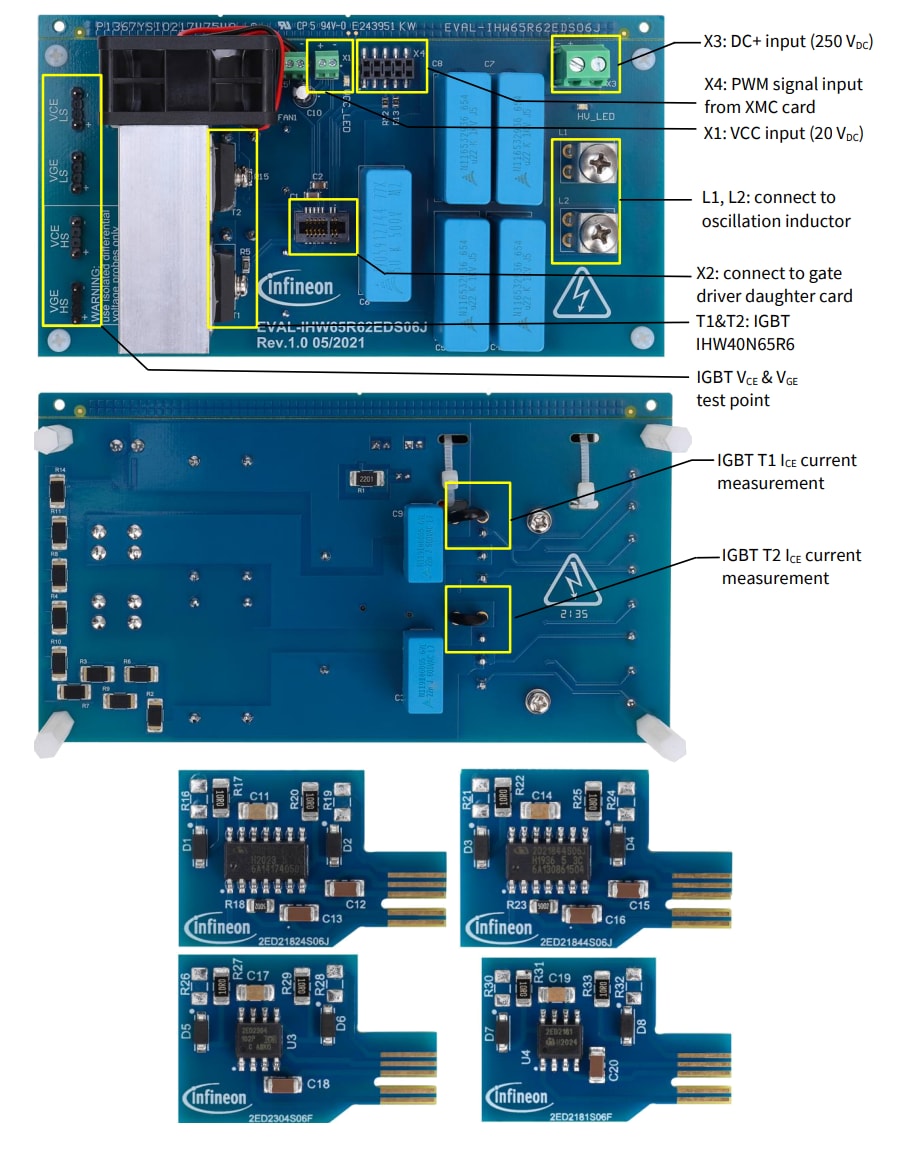 Infineon Technologies EVAL-IHW65R62EDS06J Evaluierungsboard Infineon Technologies EVAL-IHW65R62EDS06J Evaluierungsboard