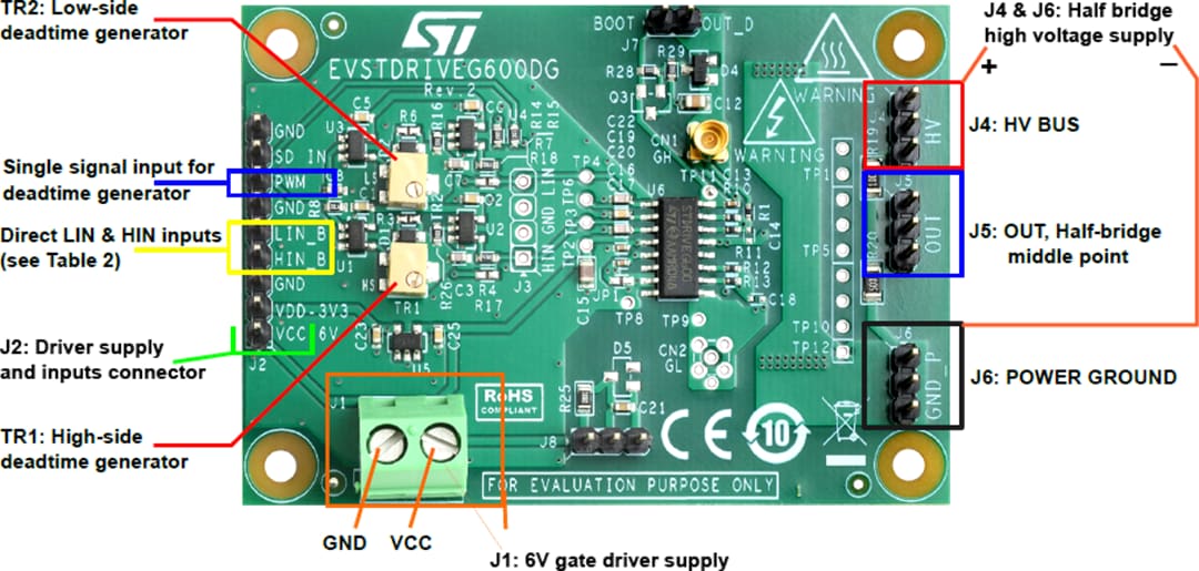 STMicroelectronics EVSTDRIVEG600DG Demonstrationsboard