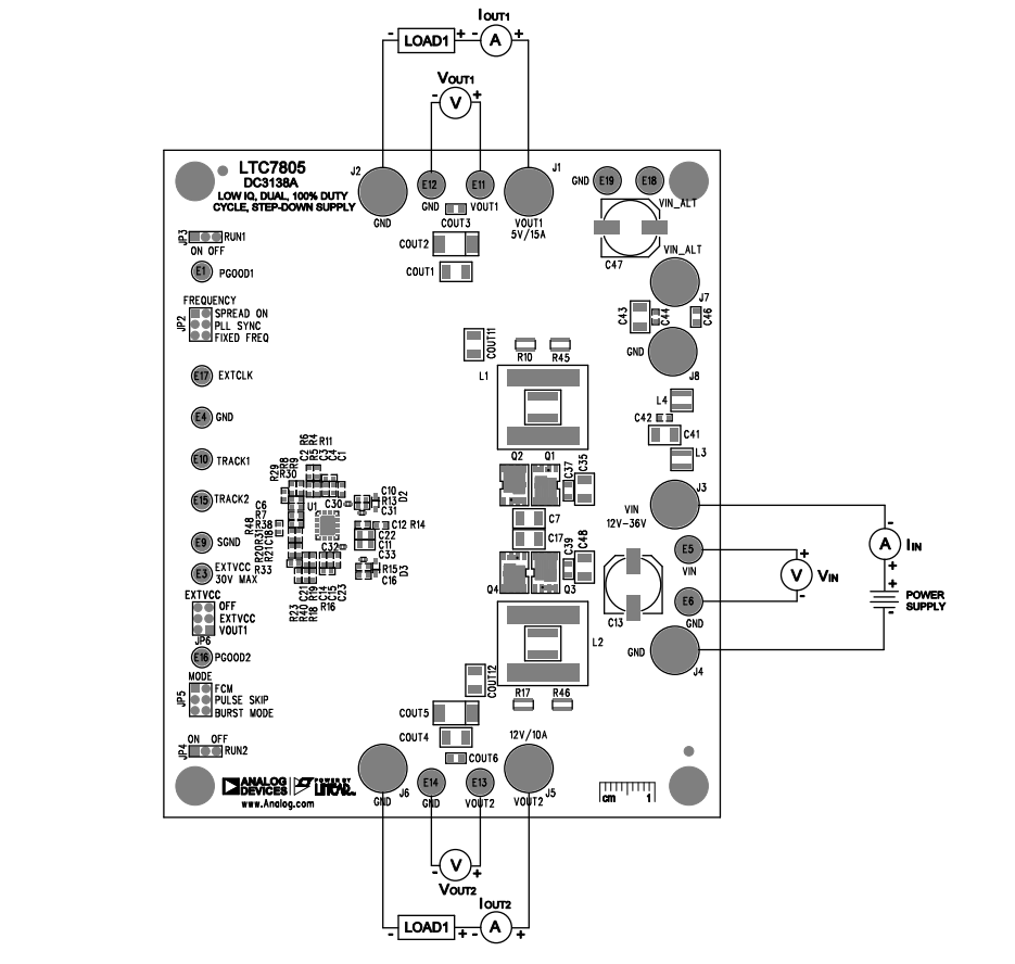 Analog Devices Inc. LTC7805 DC3138A-Demonstrationsboard Analog Devices Inc. LTC7805 DC3138A-Demonstrationsboard