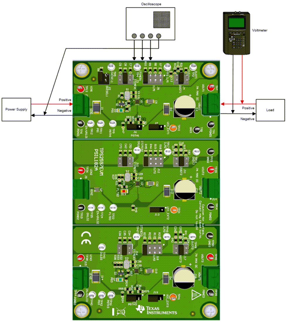 Technische Zeichnung - Texas Instruments TPS2597EVM eFuse-Evaluierungsmodul (EVM)