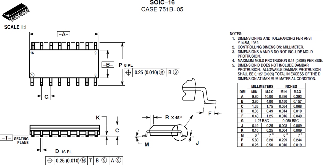 Technische Zeichnung - onsemi NCP1632A CrM-Leistungsfaktor-Controller, verschachtelt Technische Zeichnung - onsemi NCP1632A CrM-Leistungsfaktor-Controller, verschachtelt