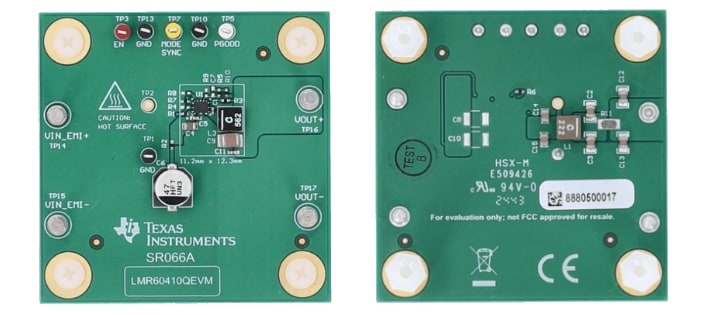 Schaltungsanordnung - Texas Instruments LMR60410QEVM Evaluierungsmodul