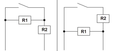 Applikations-Schaltungsdiagramm - Omron Electronics D2EW-R Versiegelte Schalter mit integrierten Widerständen