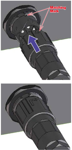 Bajonettverriegelung